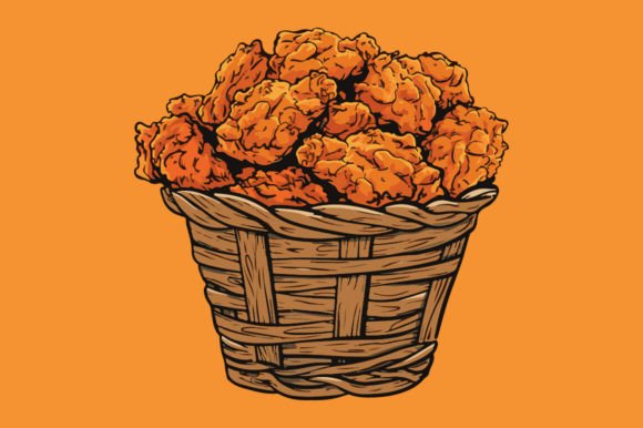 Basket of Fried Chicken – A Premium Display Font for Creative Projects