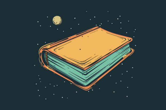 Book Floating in Space Design for Business and Creative Use