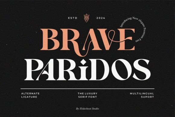 Brave Paridos: A Modern Serif Font for Sophisticated Design Projects