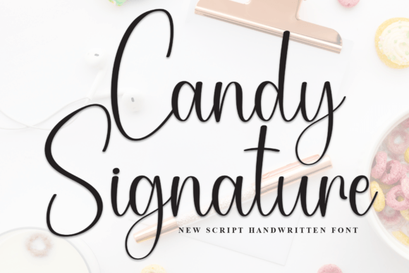 Candy Signature: A Versatile Script Font for Elegant Design