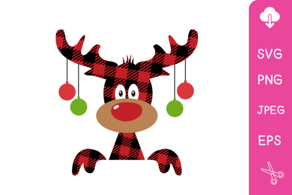 Christmas Buffalo Plaid Moose SVG Adds Festive Flair to Design Projects