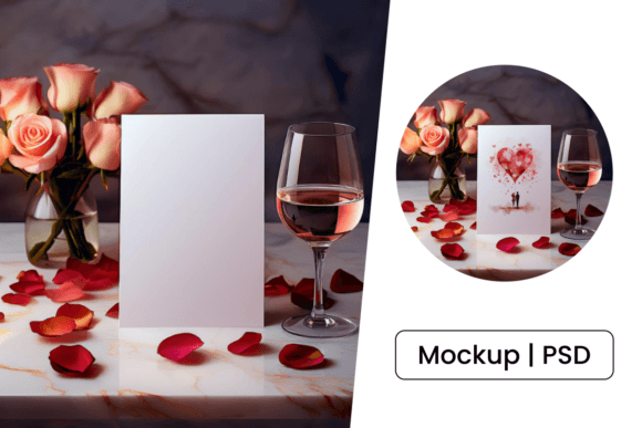 Elevate Your Valentine’s Day Celebrations with Romantic Invitation Mockup Card Mockups