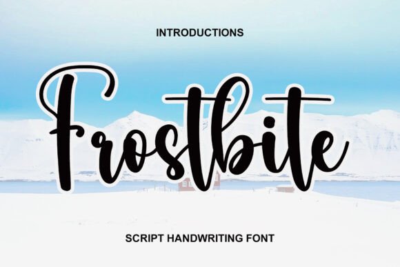 Frostbite: A Handwritten Typeface for Modern Design