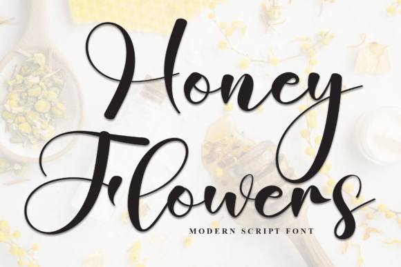 Honey Flowers: A Handwritten Script Font with Elegance