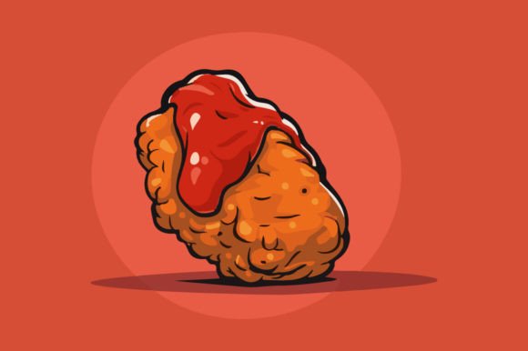 Nugget with Ketchup on It – A Versatile Design for Everyday Use