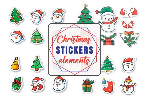 Strategic Use of Vector Stickers for Christmas to Elevate Your Creative and Business Goals