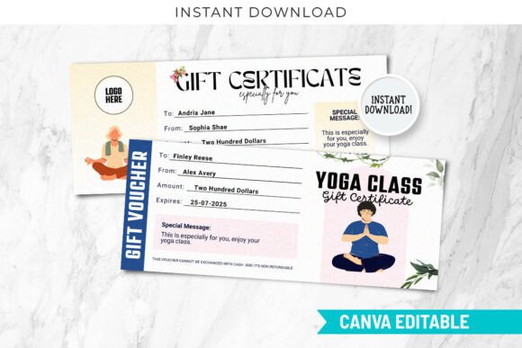 Streamline Gifting with Yoga Class Gift Certificate Templates